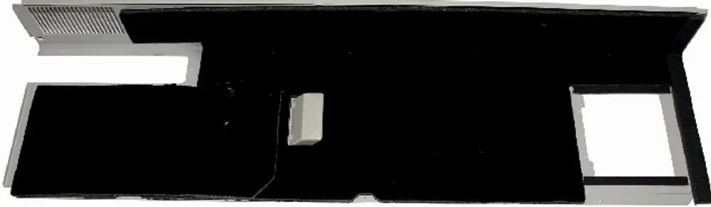 Verkleidung für ein elektrisches Gerät von Wolf, rechte Seite, in neutraler Farbe. Die Komponente bietet Schutz und Abdeckung für interne Bauteile.